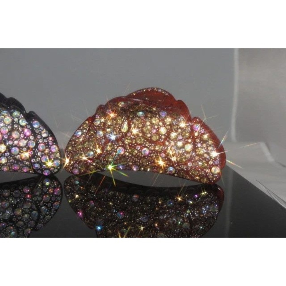 1 New Gorgeous Hair Clip with Shinny Crystals Hair Jewelry Accessories US Seller